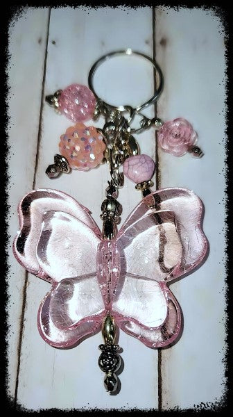 Pink Butterfly KeyChain