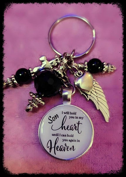 White Son I Will Hold You in My Heart Keychain